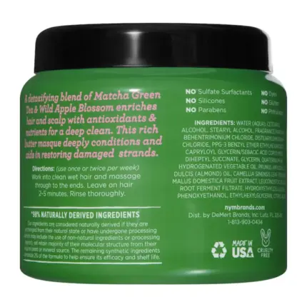 Not Your Mothers Matcha Green Tea and Wild Apple Blossom Mascarilla 238g - 1